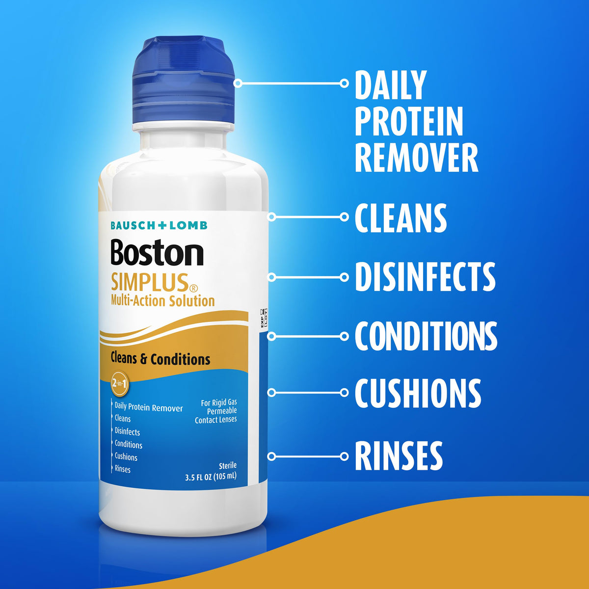 Authentic USA imported Boston Simplus solution packaging