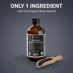 Back label of Dr. Berg black cumin seed oil detailing usage instructions and supplement facts.