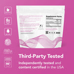 Theralogix Ovasitol Plus unflavored powder supplement packaging back view