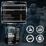 Side view of Animal Advanced Omega 3 fish oil bottle