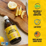 Alaskan cod liver oil liquid 16.67 fluid ounces nutrition facts label