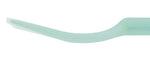 Integrated silicone coated safety fork in large blue variant showing smooth prongs and handle design