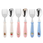 Premium packaging of the USA imported MONGSEW stainless steel toddler spoons and forks set