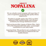 Nopalina omega 3 6 and 9 heart health dietary capsules side view