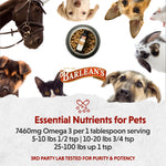 Authentic USA imported Barlean's flaxseed oil for animal joint mobility and health support