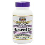 Authentic 21st Century Flaxseed Oil USA import bottle