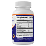 Vitamatic plant derived Omega 3 softgels bottle layout demonstrating premium quality manufacturing standards