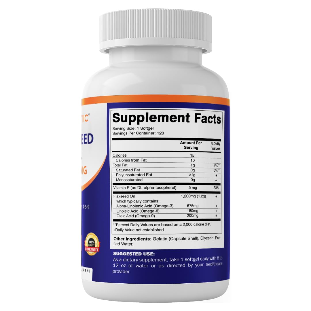 Vitamatic plant derived Omega 3 softgels bottle layout demonstrating premium quality manufacturing standards