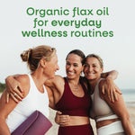 Nature's Way organic flaxseed oil nutritional label details