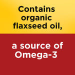 Close up of Nature Made Flaxseed Oil 1000 Milligrams softgels