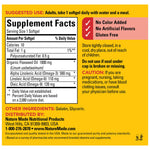 Nature Made Flaxseed Oil 100 Count bottle side view