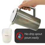 Portable battery operated baby formula mixer for bubble free bottle preparation