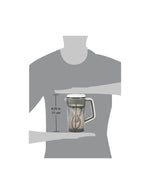Compact white motorized baby formula blender pitcher perfect for family travel