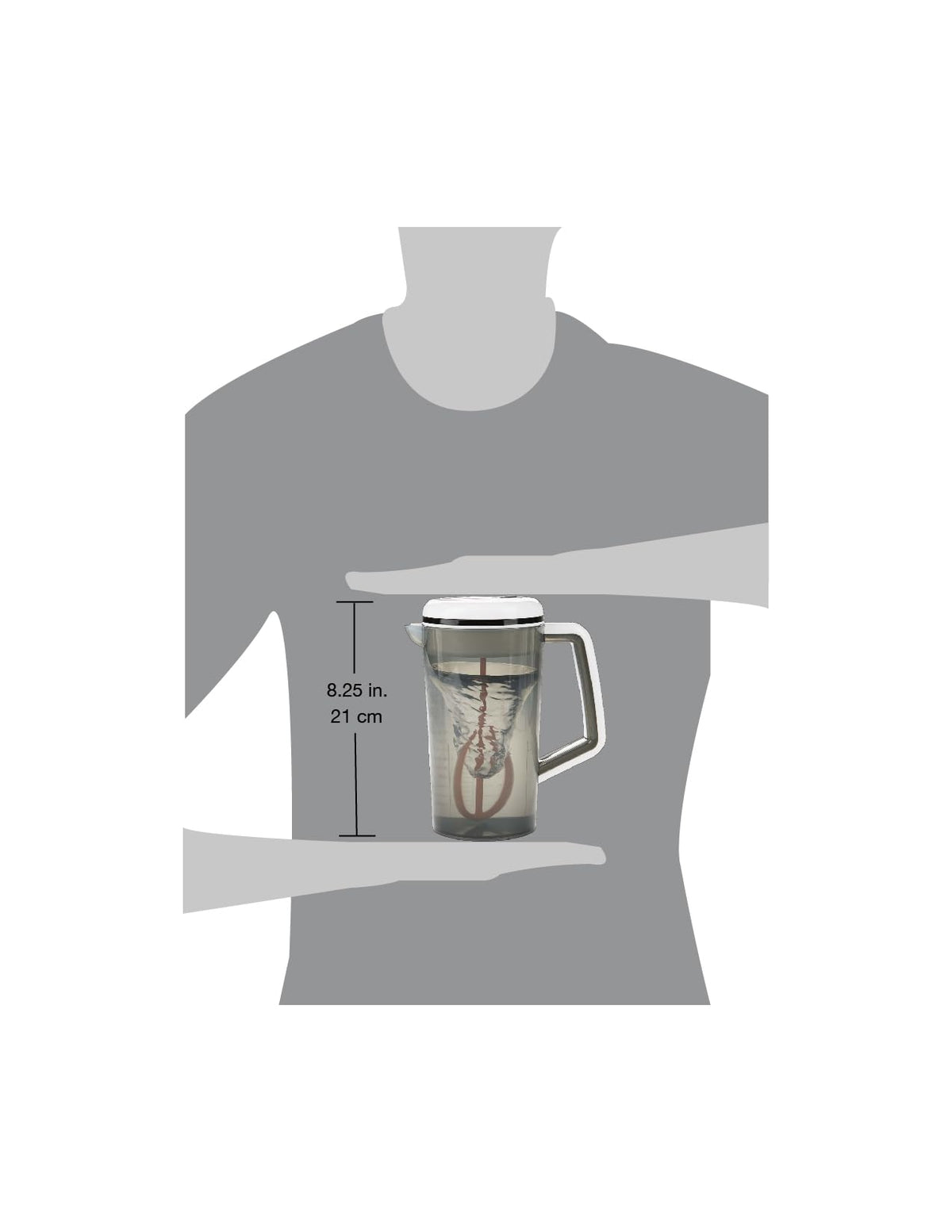 Compact white motorized baby formula blender pitcher perfect for family travel
