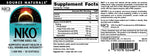 Supplement facts panel of USA imported Source Naturals 1000 mg krill oil showing EPA and DHA levels.