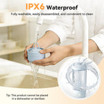 NehNeh Baby premium imported baby bottle maker package contents displaying the charger and user guide.