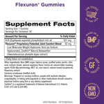 Purity Products Flexuron Berry Surprise flavor supplement bottle showing nutritional information facts.