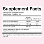Divine Health Keto Friendly and Gluten Free hormone balance capsules nutritional facts