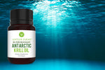Antler Farms 100 percent pure Antarctic krill oil ingredients label close up showing astaxanthin content