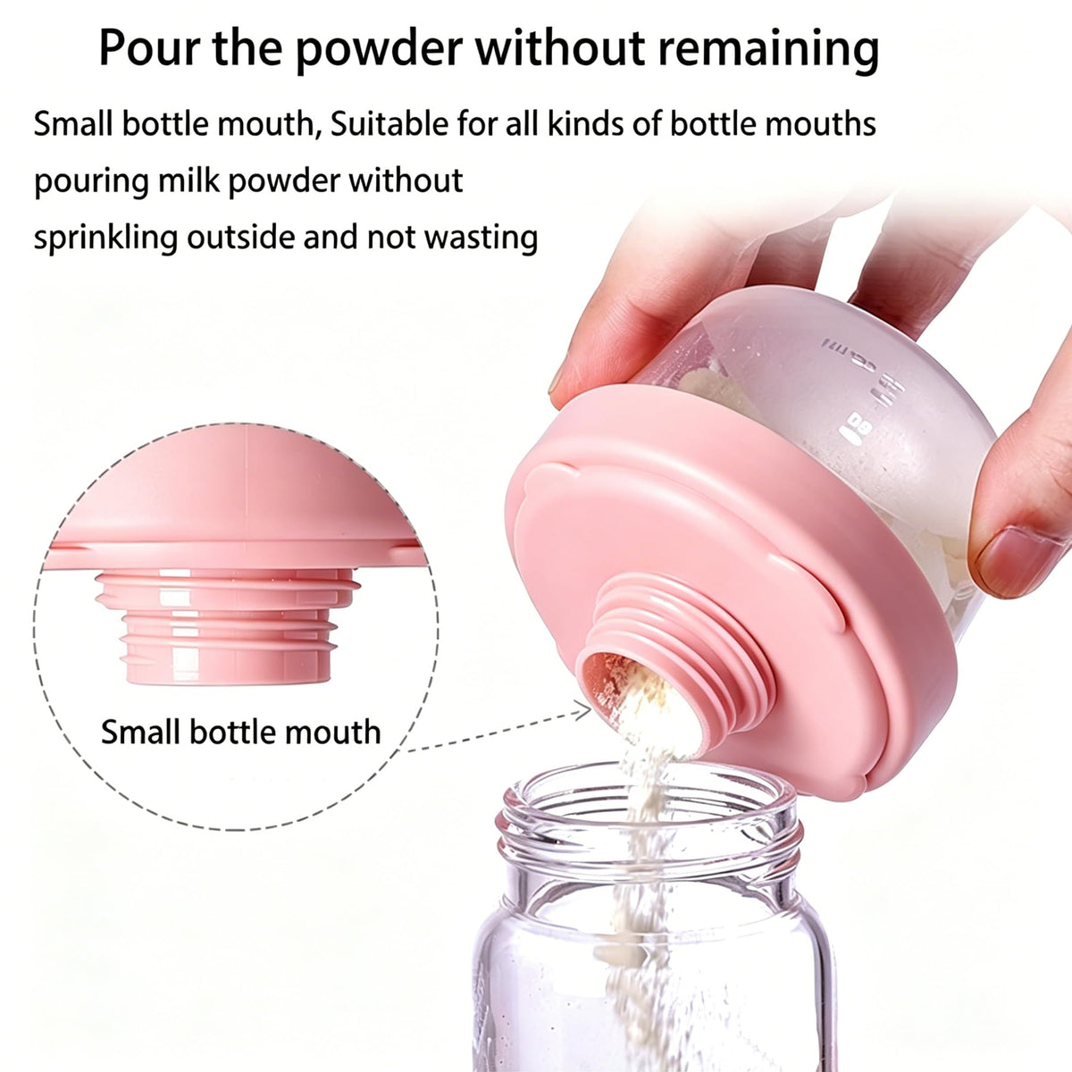 Excefore 240 milliliters stackable infant milk powder dispenser leakproof seal
