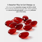 Authentic USA imported Cocó March Omega 3 Krill Oil supplement bottle featuring 100 dietary softgels.