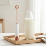 Wakauto battery operated hand mixer highlighting the PP plastic construction.