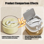 BPA free food grade formula dispenser isolated on a clean background.
