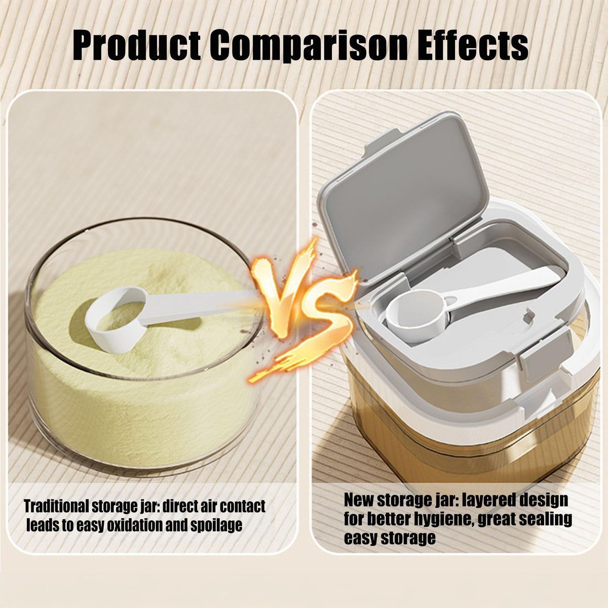 BPA free food grade formula dispenser isolated on a clean background.