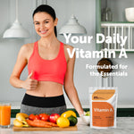 Micro Ingredients Vitamin A 25000 IU supplement bottle side view
