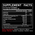 Authentic USA imported Zeal Naturals krill oil dietary supplement bottle.