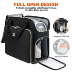 Jaffzora travel bag with foil lined front pocket for feeding bottles