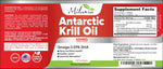 MILANIA premium red krill oil 120 easy to swallow softgels bottle for daily cardiovascular wellness