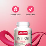 Antarctic krill oil with astaxanthin 1200 mg serving layout showcasing softgel clarity