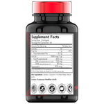 TNVitamins red krill oil softgels packaging showing supplement facts and ingredient list