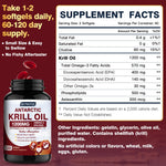 Authentic DRFOSTER krill oil softgels 120 count bottle for brain and eye support