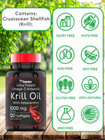 Authentic TNVitamins krill oil 120 count bottle imported directly to India