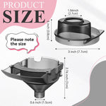 Gulfmew formula dispenser replacement parts set featuring two premium grey funnels and two matching plastic covers.