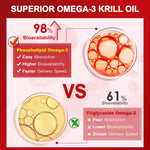 USA imported Nature Target krill oil supplement for heart and joint support