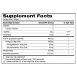 Antarctic krill oil 500 milligram dietary supplement bottle showing nutrition facts and USP verification logo