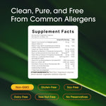 NatureBell 12 in 1 formula capsule size and non GMO gluten free certifications.