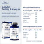 1MD Nutrition KrillMD supplement bottle showing omega 3 EPA and DHA ingredients