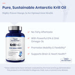 Authentic USA imported 1MD Nutrition KrillMD bottle displaying supplement facts panel