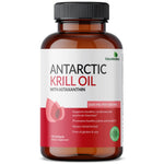 Premium imported Futurebiotics Krill Oil capsules close up demonstrating easy to swallow softgels.