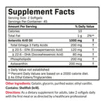 Futurebiotics Antarctic Krill Oil dietary supplement demonstrating joint and brain health advantages.