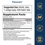 Purity Products Flexuron 30 softgels packaging showing krill oil ingredient details