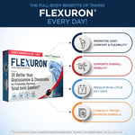 Side view of Purity Products Flexuron joint comfort supplement for flexibility