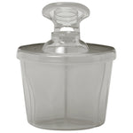 Side view of the portable Dr. Brown's formula dispenser showing the compact sleek design