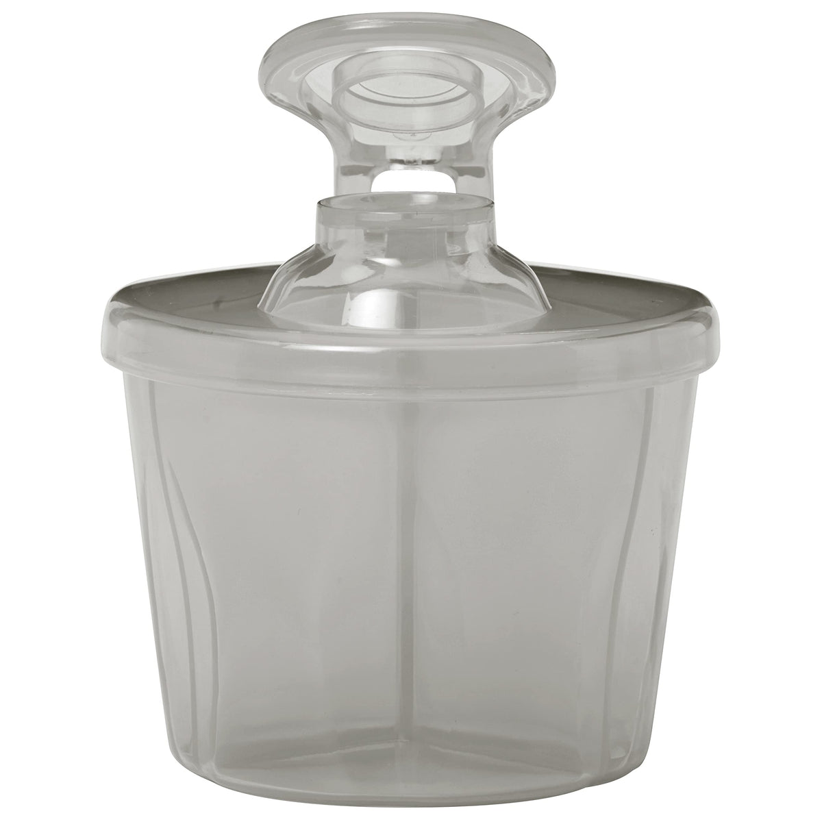 Side view of the portable Dr. Brown's formula dispenser showing the compact sleek design