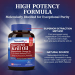 NatureMyst cold processed wild caught Antarctic krill oil supplement packaging