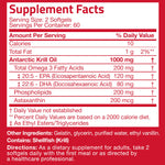 Premium quality Bronson Antarctic krill oil 120 count bottle overview